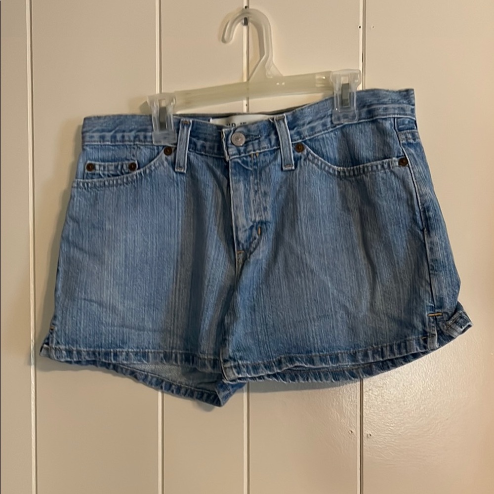 Blue Jean Shorts with Relaxed Fit